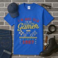 IM Not Old IM A Skilled Gamer 1987 Videogame Gaming Gift Tall T-Shirt