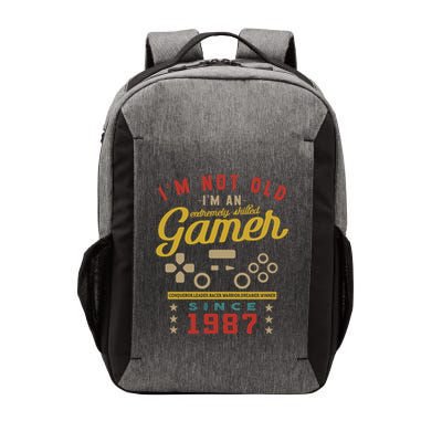 IM Not Old IM A Skilled Gamer 1987 Videogame Gaming Gift Vector Backpack