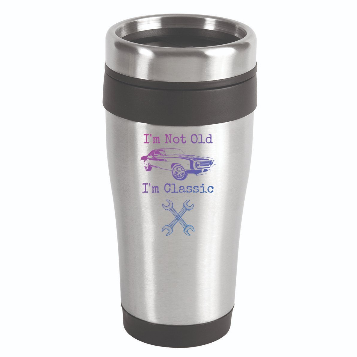 Im Not Old Im Classic Cool Car Graphic Retired Dad Grandpa Cool Gift 16oz Travel Tumbler