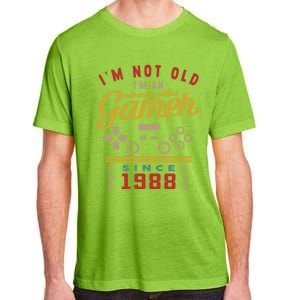 IM Not Old IM A Skilled Gamer 1988 Videogame Gaming Gift Adult ChromaSoft Performance T-Shirt