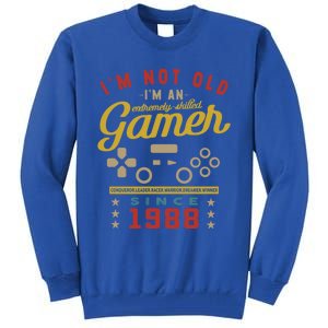 IM Not Old IM A Skilled Gamer 1988 Videogame Gaming Gift Tall Sweatshirt