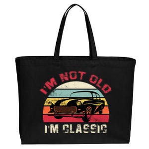 IM Not Old IM Classic Funny Car Quote Retro Vehicle Cotton Canvas Jumbo Tote