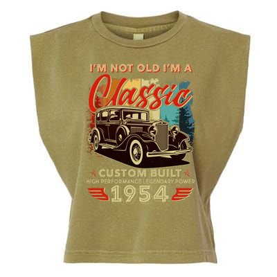 70th Birthday Im Not Old Im A Classic 1954 Custom Built Garment-Dyed Women's Muscle Tee