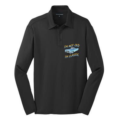 IM Not Old IM Classic Silk Touch Performance Long Sleeve Polo