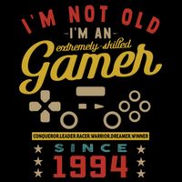 IM Not Old IM A Skilled Gamer 1994 Videogame Gaming Gift Doggie Tank