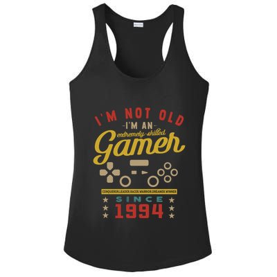 IM Not Old IM A Skilled Gamer 1994 Videogame Gaming Gift Ladies PosiCharge Competitor Racerback Tank