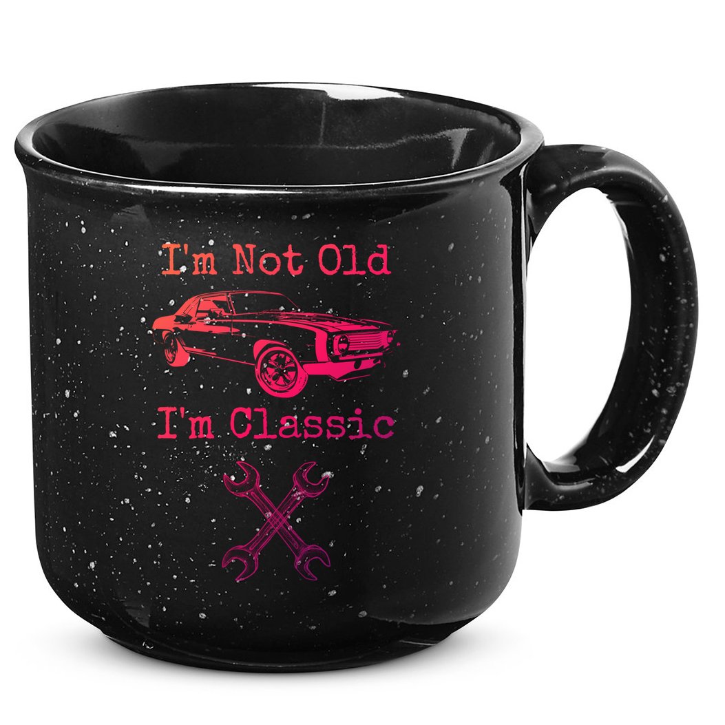 Im Not Old Im Classic Cool Car Graphic Retired Dad Grandpa Cool Gift 15oz Campfire Ceramic Mug