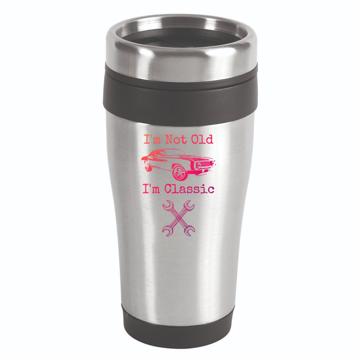 Im Not Old Im Classic Cool Car Graphic Retired Dad Grandpa Cool Gift 16oz Travel Tumbler