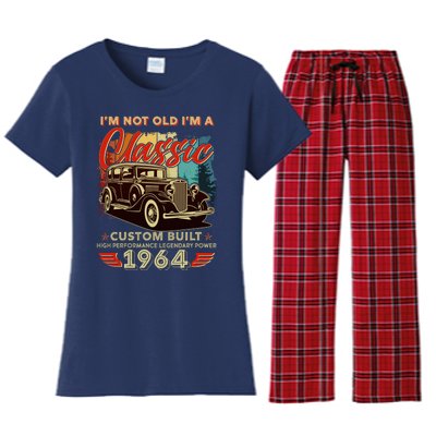 60th Birthday Im Not Old Im A Classic 1964 Custom Built Women's Flannel Pajama Set