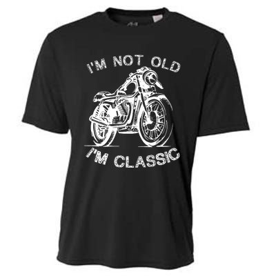 IM Not Old IM Classic Funny Motorcycle Graphic Cooling Performance Crew T-Shirt