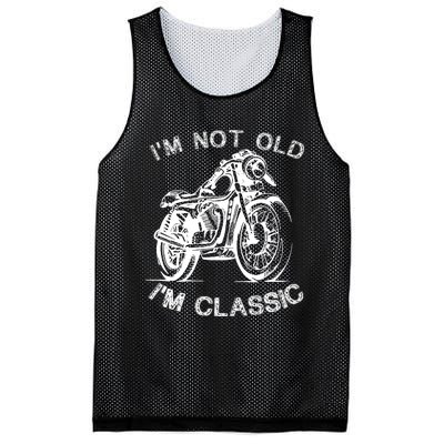 IM Not Old IM Classic Funny Motorcycle Graphic Mesh Reversible Basketball Jersey Tank