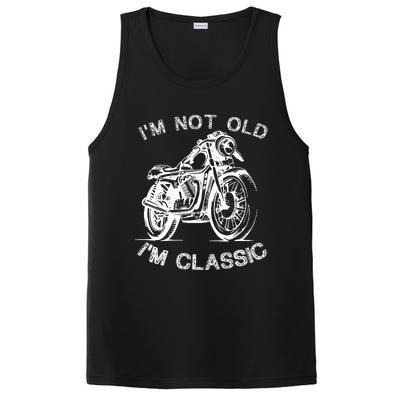 IM Not Old IM Classic Funny Motorcycle Graphic PosiCharge Competitor Tank