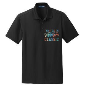 I'm Not Old Im Classic Grandpa Dad Birthday Gifts Rock Music Dry Zone Grid Polo