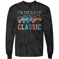 I'm Not Old Im Classic Grandpa Dad Birthday Gifts Rock Music Tie-Dye Long Sleeve Shirt