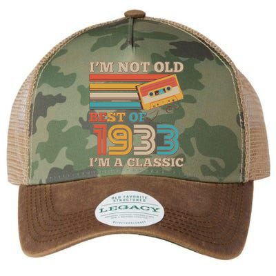 I'm Not Old Best Of 1933 I'm A Classic 90th Birthday Legacy Tie Dye Trucker Hat