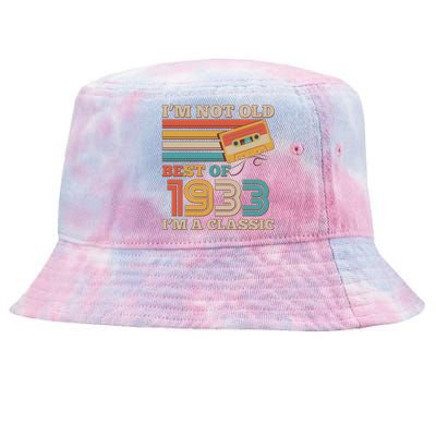 I'm Not Old Best Of 1933 I'm A Classic 90th Birthday Tie-Dyed Bucket Hat