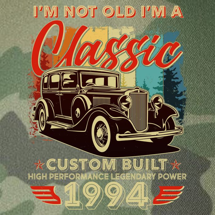 30th Birthday Im Not Old Im A Classic 1994 Custom Built Legacy Tie Dye Trucker Hat
