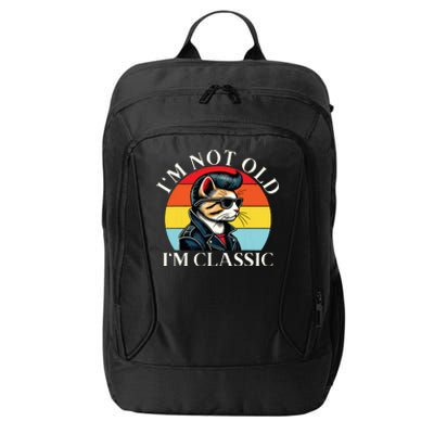 IM Not Old IM Classic Retro Vintage Funny Cat Lover Meme City Backpack