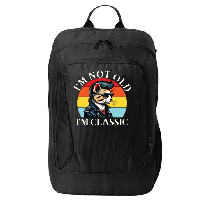 IM Not Old IM Classic Retro Vintage Funny Cat Lover Meme City Backpack