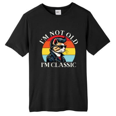 IM Not Old IM Classic Retro Vintage Funny Cat Lover Meme Tall Fusion ChromaSoft Performance T-Shirt