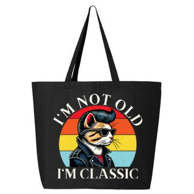 IM Not Old IM Classic Retro Vintage Funny Cat Lover Meme 25L Jumbo Tote