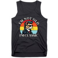 IM Not Old IM Classic Retro Vintage Funny Cat Lover Meme Tank Top