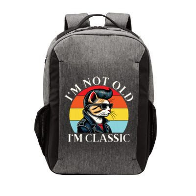 IM Not Old IM Classic Retro Vintage Funny Cat Lover Meme Vector Backpack