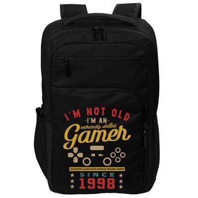 IM Not Old IM A Skilled Gamer 1998 Videogame Gaming Gift Impact Tech Backpack