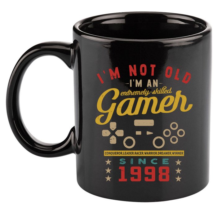 IM Not Old IM A Skilled Gamer 1998 Videogame Gaming Gift 11oz C Handle Ceramic Mug
