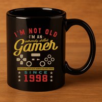 IM Not Old IM A Skilled Gamer 1998 Videogame Gaming Gift 11oz C Handle Ceramic Mug