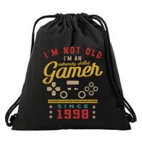IM Not Old IM A Skilled Gamer 1998 Videogame Gaming Gift Drawstring Bag