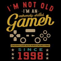 IM Not Old IM A Skilled Gamer 1998 Videogame Gaming Gift Drawstring Bag