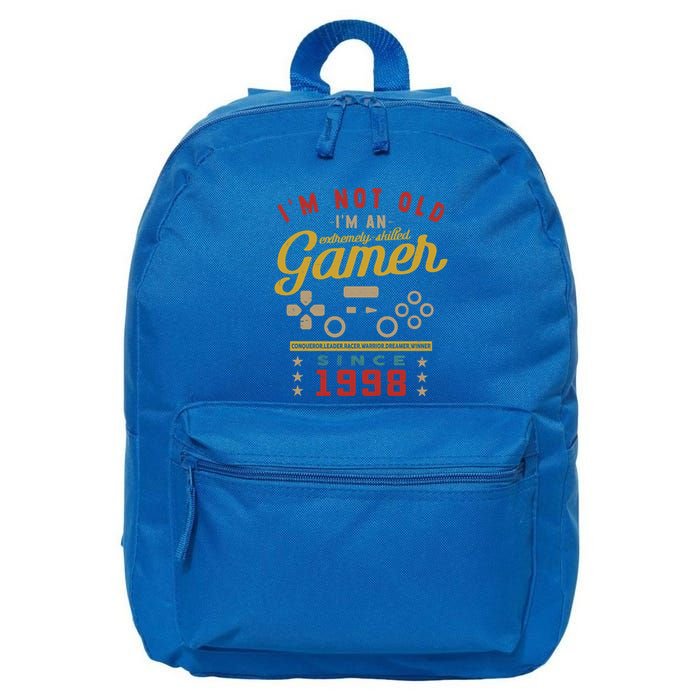 IM Not Old IM A Skilled Gamer 1998 Videogame Gaming Gift 16 in Basic Backpack