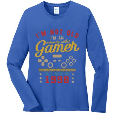 IM Not Old IM A Skilled Gamer 1998 Videogame Gaming Gift Ladies Long Sleeve Shirt
