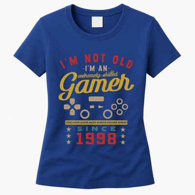IM Not Old IM A Skilled Gamer 1998 Videogame Gaming Gift Womens T-Shirt