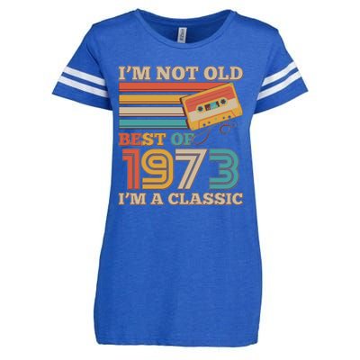 I'm Not Old Best Of 1973 I'm A Classic 50th Birthday Enza Ladies Jersey Football T-Shirt