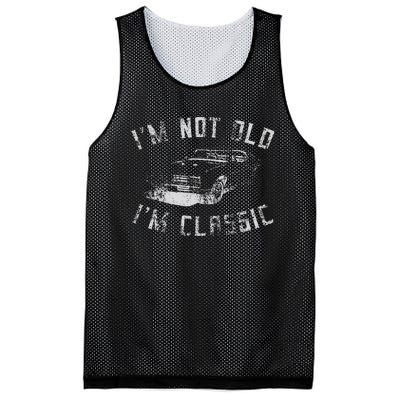 Im Not Old Im Classic Funny Car Graphic Mesh Reversible Basketball Jersey Tank