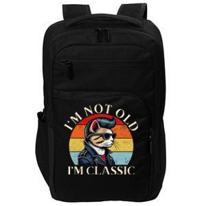 IM Not Old IM Classic Retro Funny Cat Lover Impact Tech Backpack