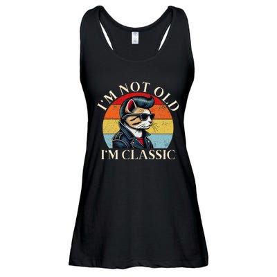 IM Not Old IM Classic Retro Funny Cat Lover Ladies Essential Flowy Tank