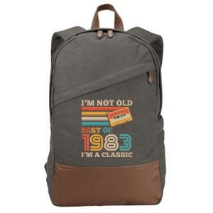 I'm Not Old Best Of 1983 I'm A Classic 40th Birthday Cotton Canvas Backpack