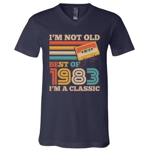 I'm Not Old Best Of 1983 I'm A Classic 40th Birthday V-Neck T-Shirt