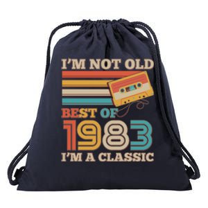 I'm Not Old Best Of 1983 I'm A Classic 40th Birthday Drawstring Bag