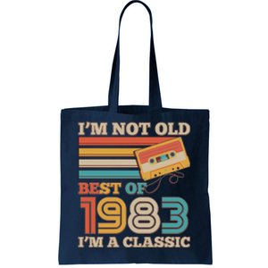 I'm Not Old Best Of 1983 I'm A Classic 40th Birthday Tote Bag