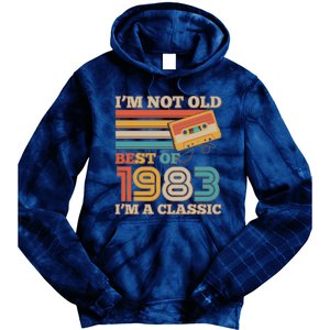 I'm Not Old Best Of 1983 I'm A Classic 40th Birthday Tie Dye Hoodie