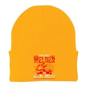 I'm Not Only A Welder I'm A Metal Artist Tig Tack Welder Premium Knit Cap Winter Beanie