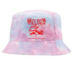 I'm Not Only A Welder I'm A Metal Artist Tig Tack Welder Premium Tie-Dyed Bucket Hat