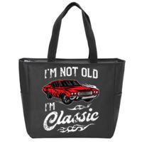 IM Not Old IM Classic Vintage Muscle Car Lover Gift Zip Tote Bag