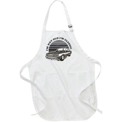 I'm Not Old I'm Classic Vintage Car Full-Length Apron With Pockets