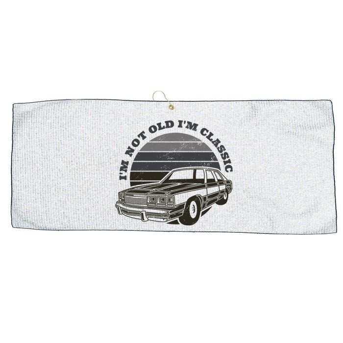 I'm Not Old I'm Classic Vintage Car Large Microfiber Waffle Golf Towel