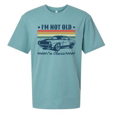 I’M Not Old Im Classic Funny Car Birthday Novelty Sueded Cloud Jersey T-Shirt